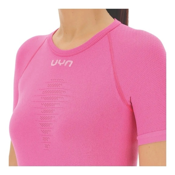 NWT UYN Energyon Layering Short Sleeve Shirt, Flowing Pink, Size S/M - Picture 4 of 10
